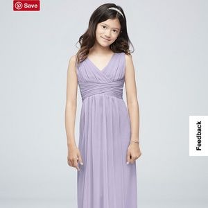 Junior Bridesmaid Dress- Girls Size 10 - Color Iris